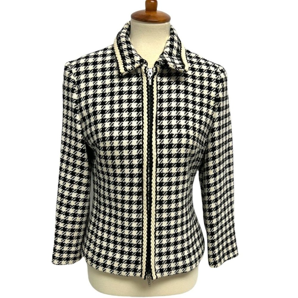 Caroline Biss Collections Belgium Women's Full Zip Wool blazer Size 36